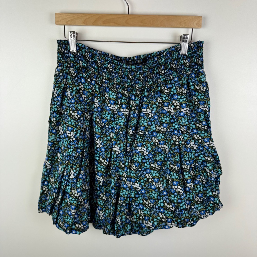 BURU Blue Floral Skirt